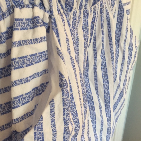 Merona Jumper/Romper - Blue & White - Size Medium - Picture 2 of 6